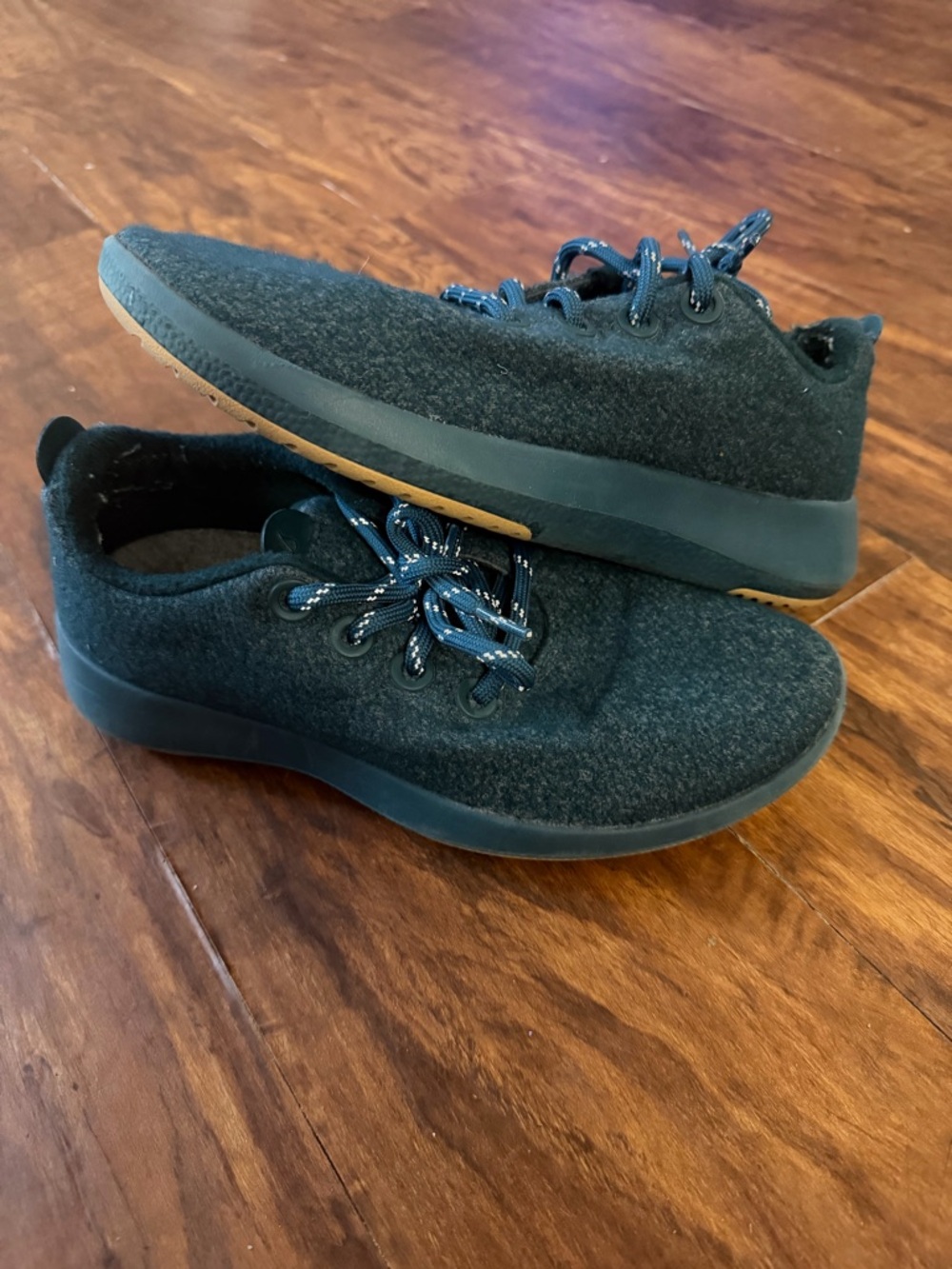 Allbirds Running Shoes Athleisure Wool Tuke Teal Blue Women's Sz 8